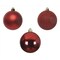 Decoris Decoris Red Shatterproof Baubles Ornaments 2 in. 20172 - alternate 3